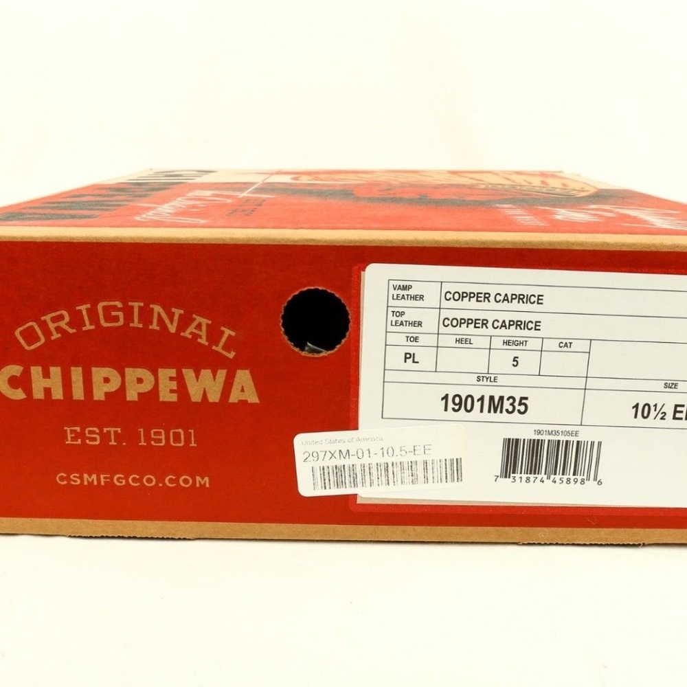 Chippewa Copper Caprice Bridgeman Leather Boots - Picture 8 of 8